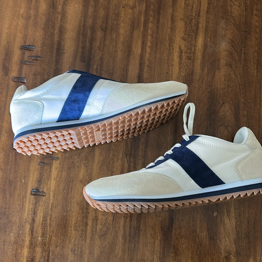 J. Crew trainers colorblock BA972 Mediterranean Navy Size 10 - Picture 6 of 8